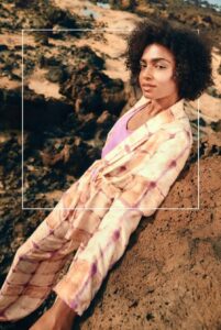 Maquillaje beauty editorial piel radiante campaña Meme Road Lanzarote Almudena Persa